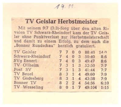 1952-53 Eine Saison mit Aufstieg in die Landesliga07